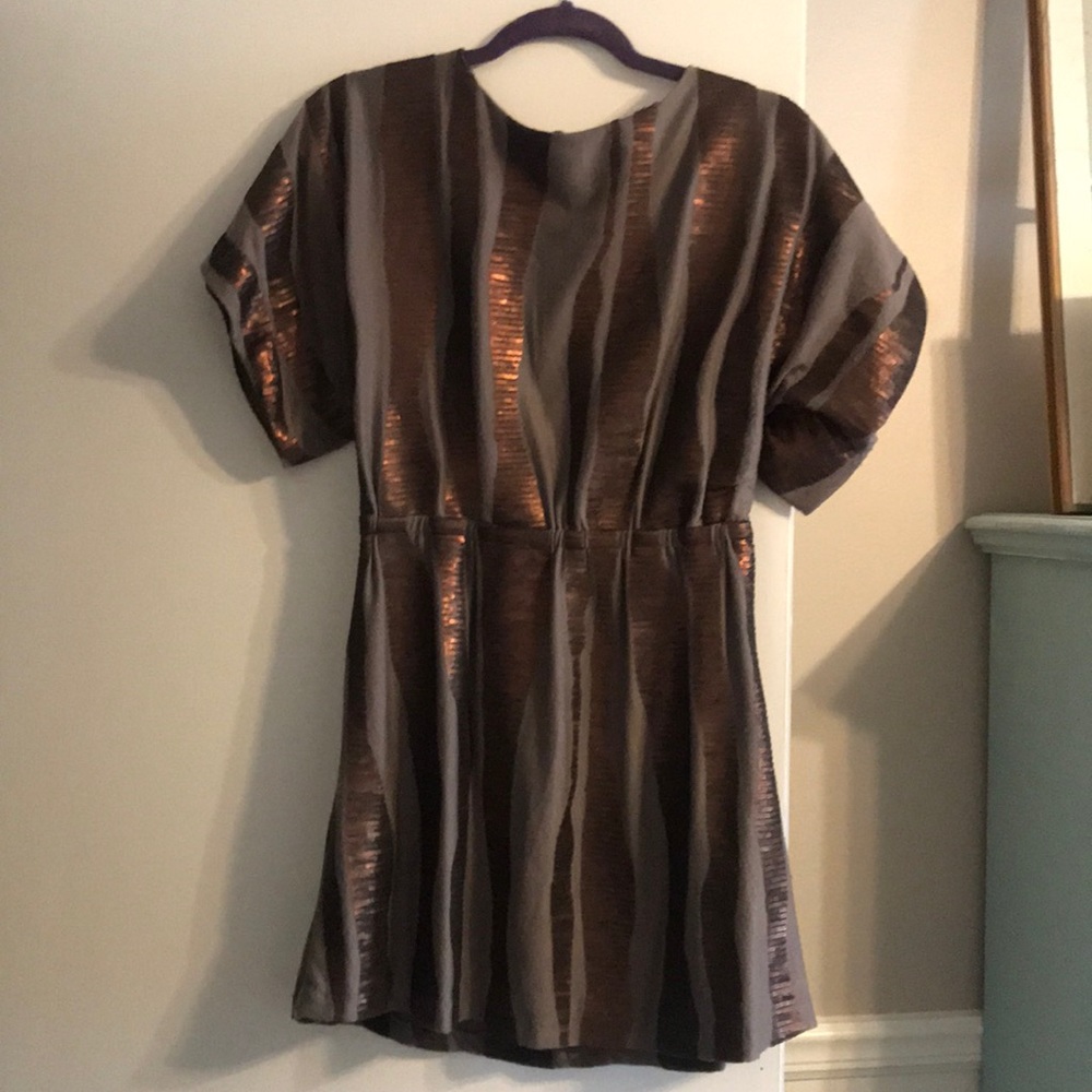 Sexy Brown Zebra Cocktail Dress